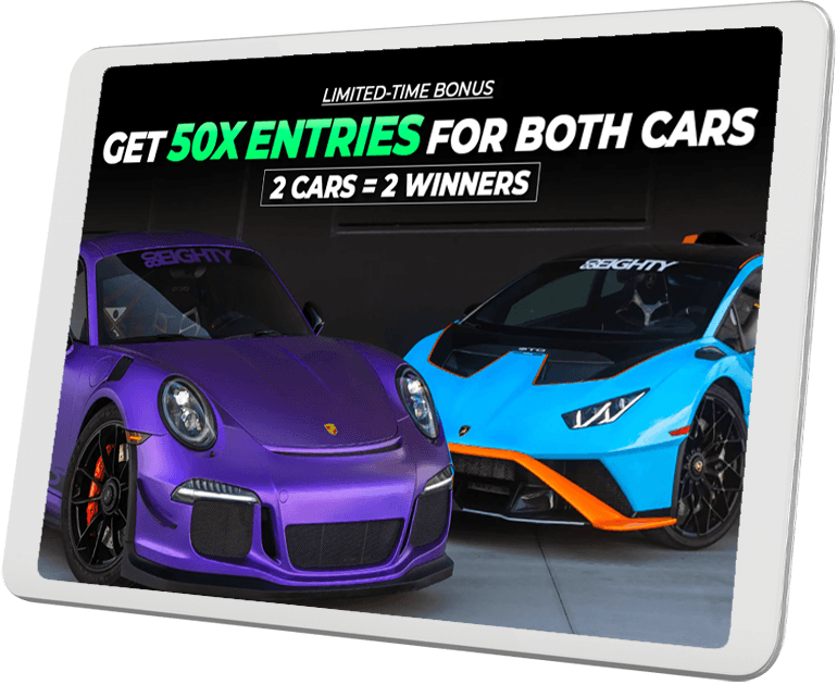 80Eighty Car Promotion on a tablet